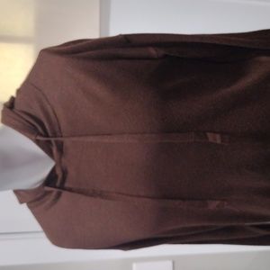 Luxury Cashmere Blend mens brown hoodie. Small